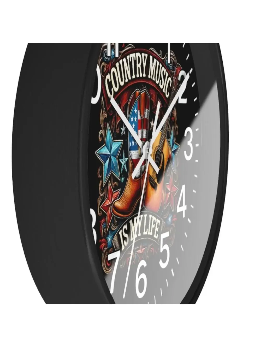 Country Music Is My Life Glow In The Dark Wall Clock New!